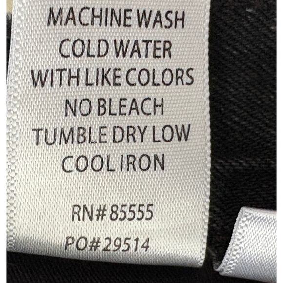 Pistola Black Distressed Straight Leg High Rise Denim Jeans 26 Grunge Streetwear - Picture 2 of 7